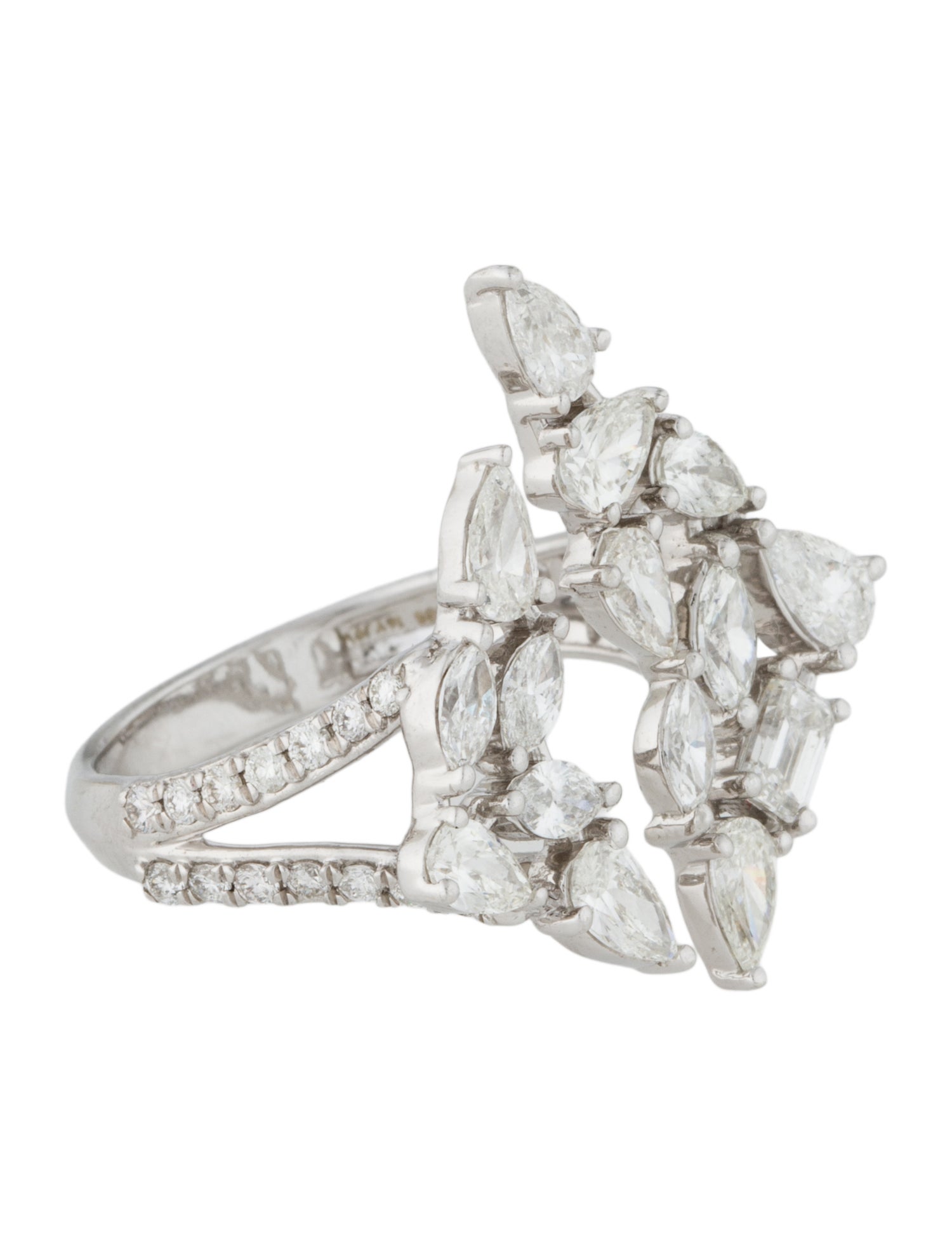 Ring 14K 2.31ctw Diamond Cocktail