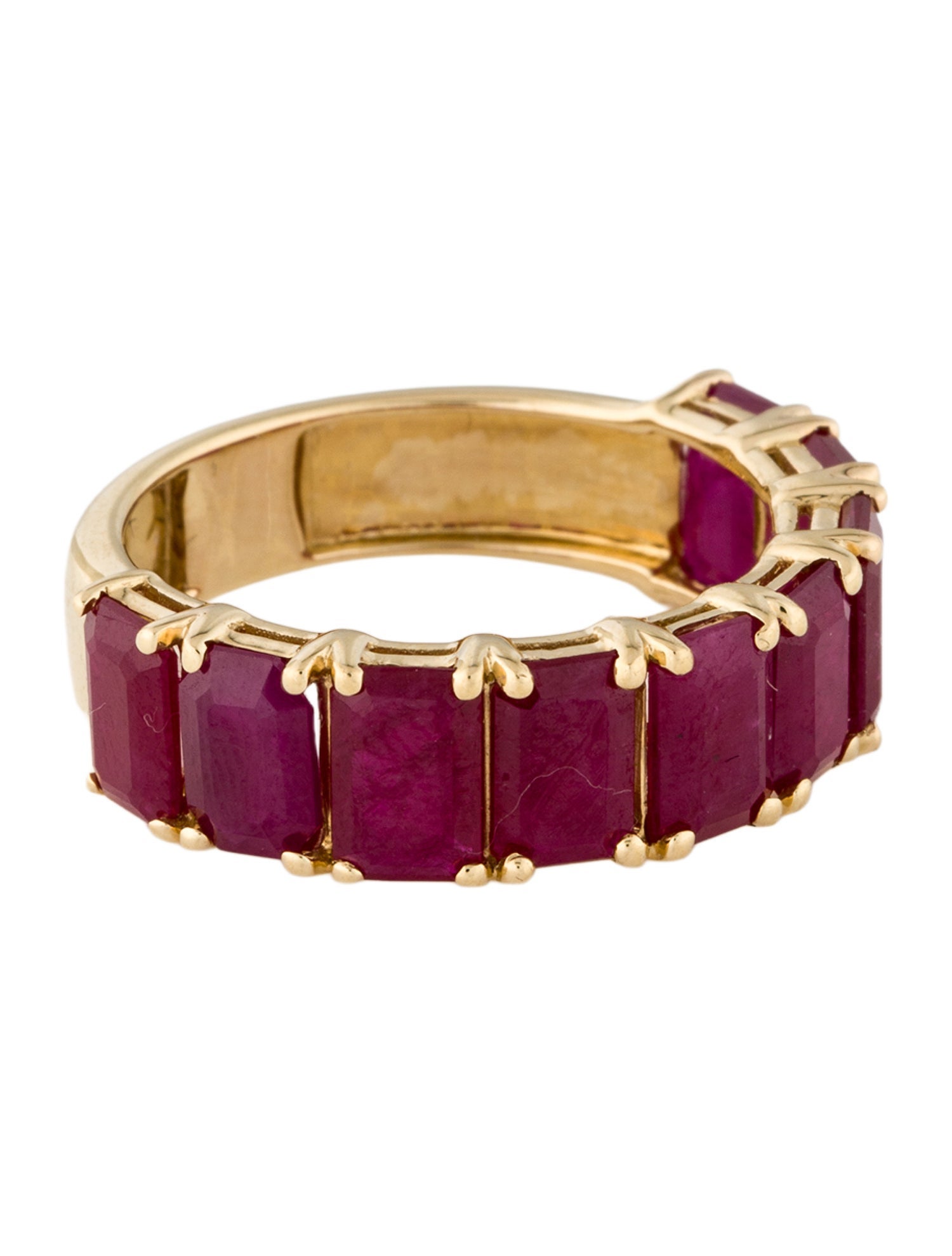 Ring 14K 5.96ctw Ruby Eternity Band Ring