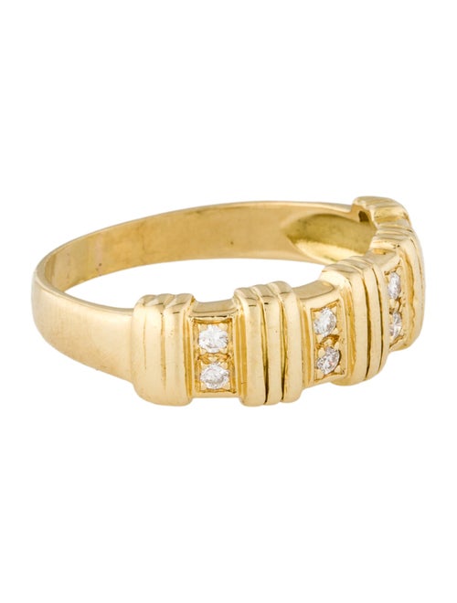 Ring 18K Diamond Four Station Band