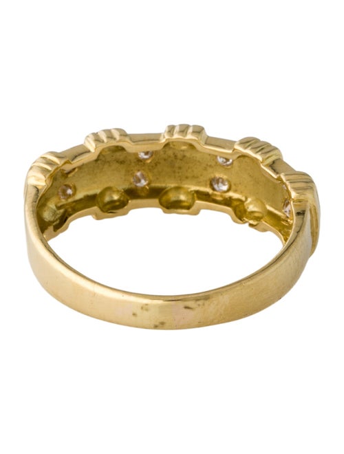 Ring 18K Diamond Four Station Band