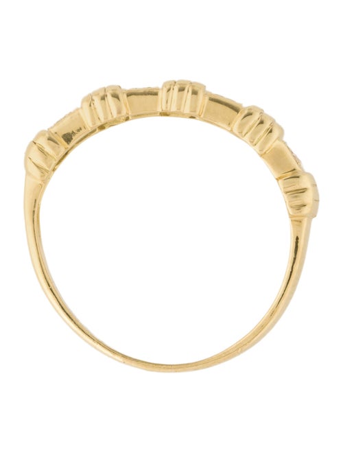 Ring 18K Diamond Four Station Band