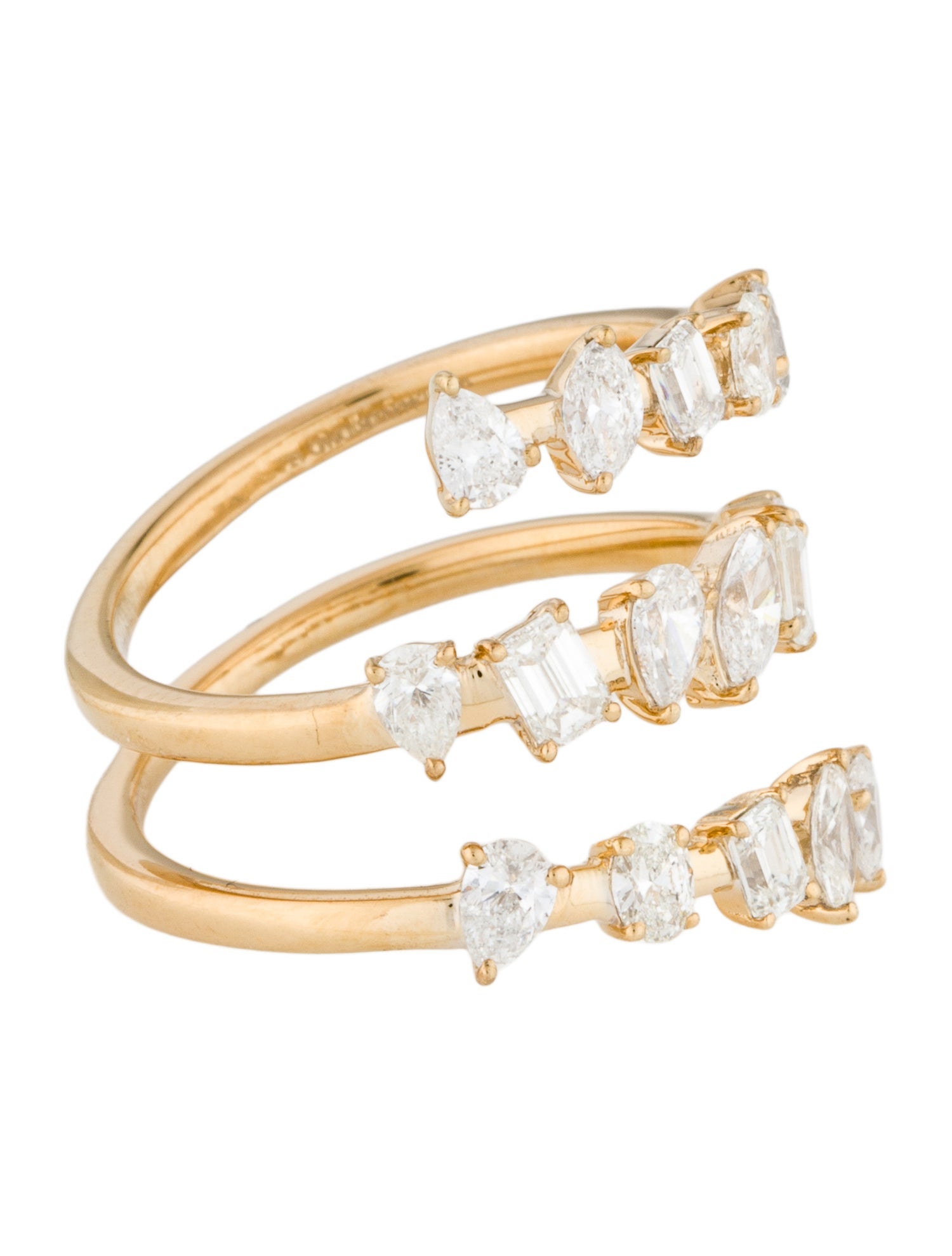 Ring 14K 1.44ctw Diamond Coil Cocktail