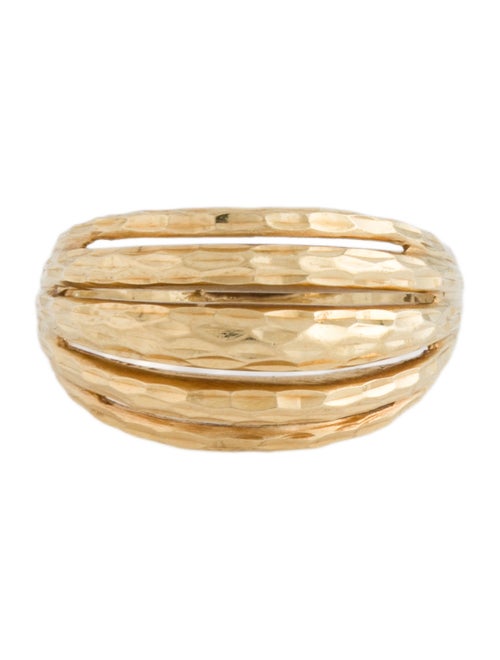 Ring 18K Five Row Textured Band