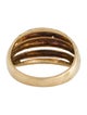 Ring 18K Five Row Textured Band
