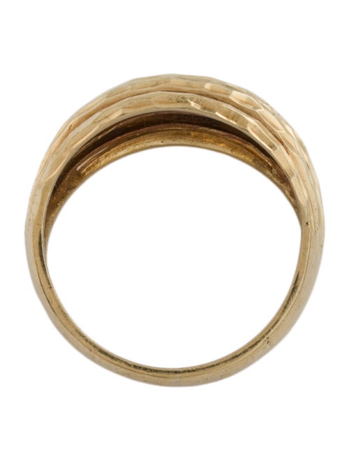 Ring 18K Five Row Textured Band