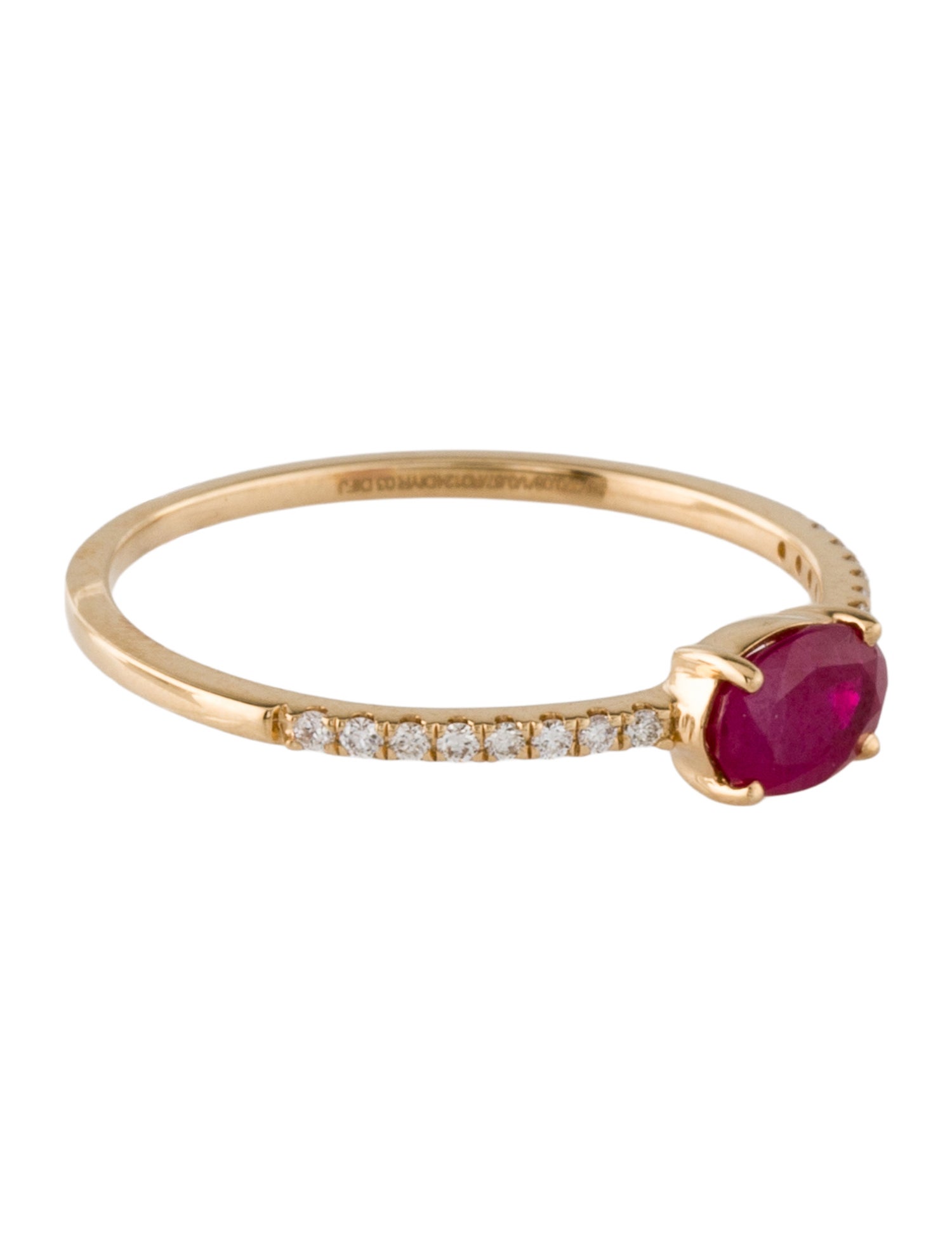 Ring 18K Ruby & Diamond Cocktail Ring