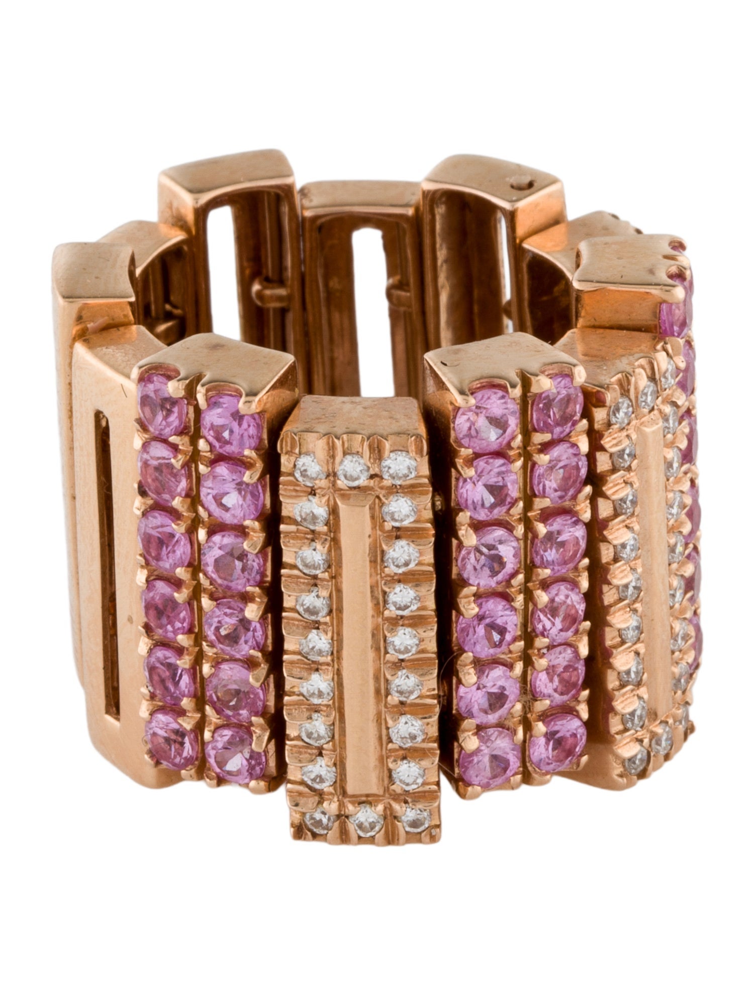 Ring 18K 1.76ctw Sapphire & Diamond Band