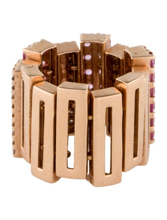 Ring 18K 1.76ctw Sapphire & Diamond Band