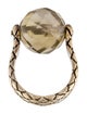 Bottega Veneta Smoky Quartz Spinning Ball Ring