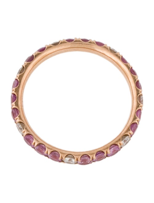 Ring 18K 1.29ctw Sapphire & Diamond Eternity Band