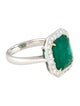 Ring Modani Jewels Platinum 5.05ct Emerald & Diamond Cocktail Ring