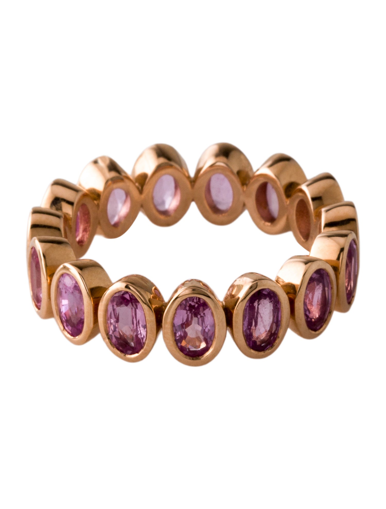 Ring 18K 3.10ctw Sapphire Eternity Band