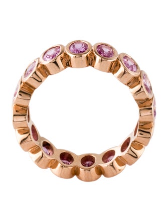 Ring 18K 3.52ctw Sapphire Eternity Band