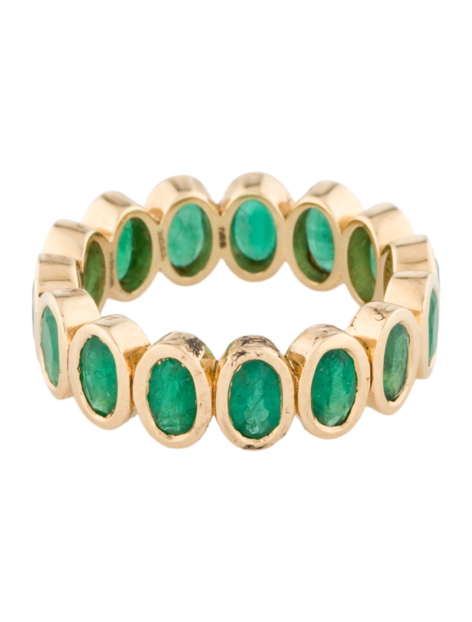 Ring 14K 3.30ctw Emerald Eternity Band