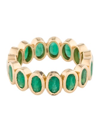 Ring 14K 3.30ctw Emerald Eternity Band