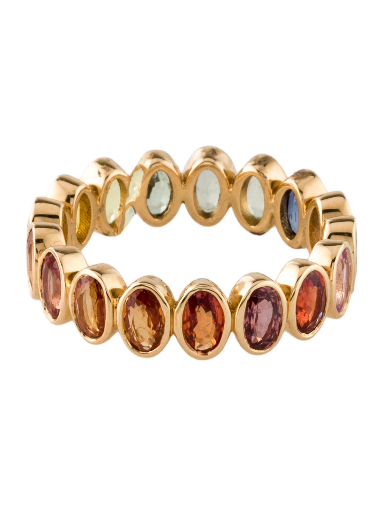 Ring 18K 3.52ctw Sapphire Eternity Band