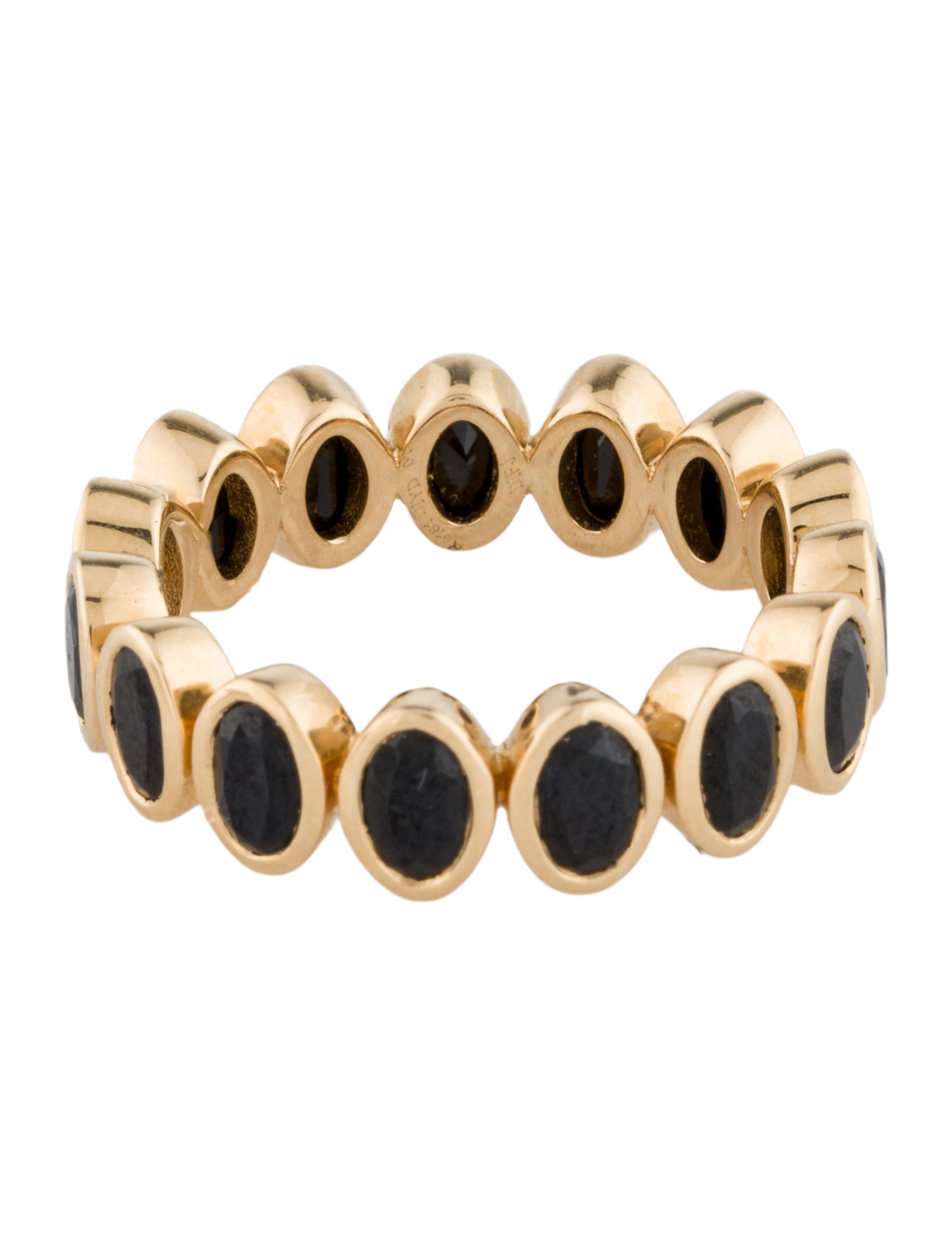 Ring 18K 4.52ctw Black Sapphire Band