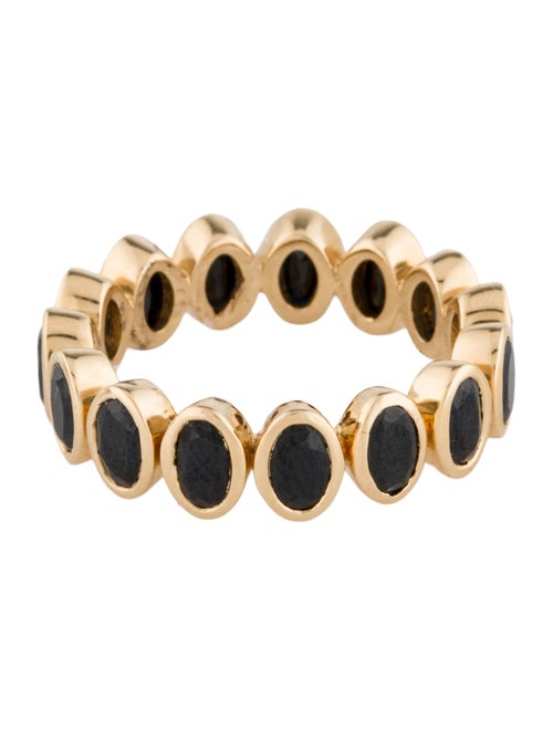 Ring 18K 4.52ctw Black Sapphire Band