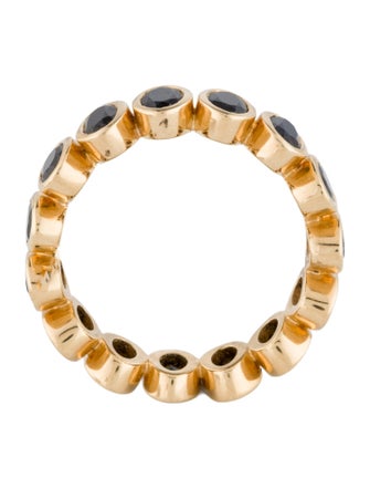 Ring 18K 4.52ctw Black Sapphire Band