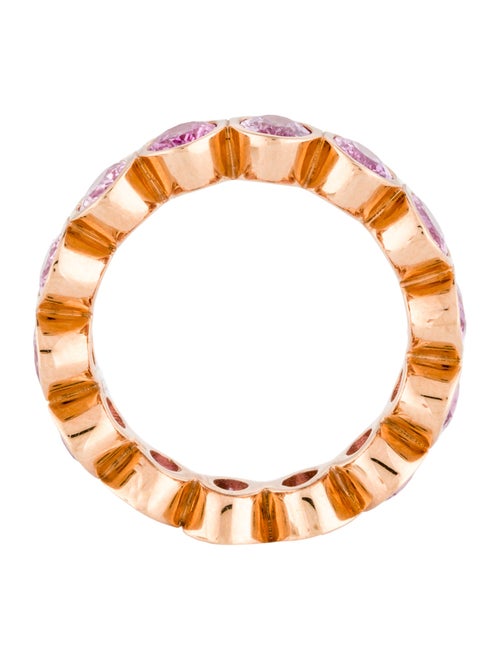 Ring 18K 8.07ctw Sapphire Eternity Band Ring