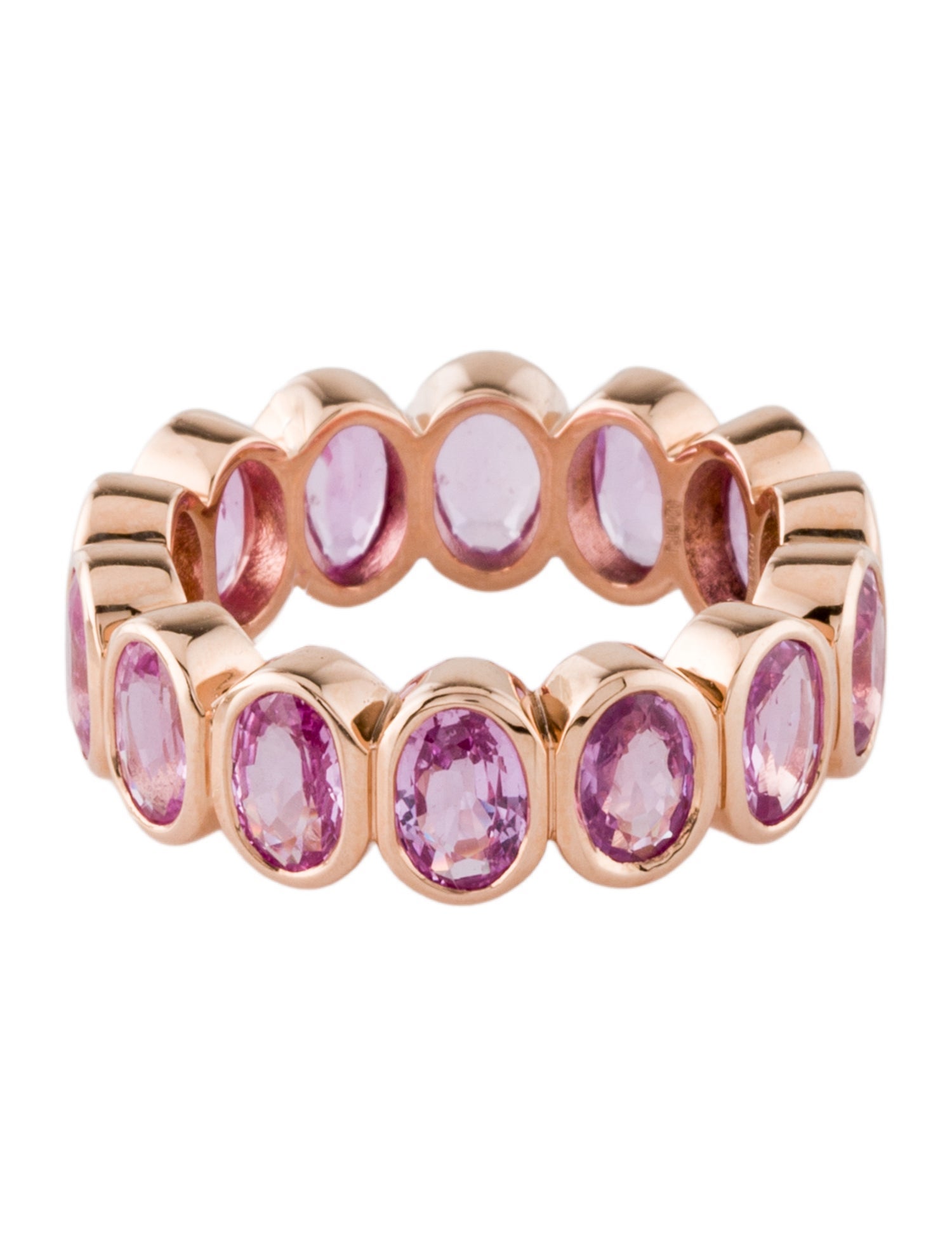 Ring 18K 5.18ctw Sapphire Eternity Band