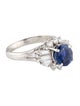 Ring Platinum 2.23ct Unheated Sapphire & Diamond Cocktail Ring