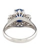 Ring Platinum 2.23ct Unheated Sapphire & Diamond Cocktail Ring