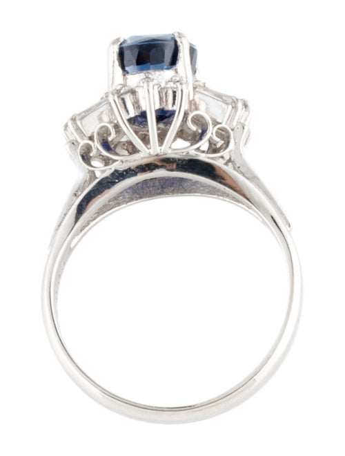Ring Platinum 2.23ct Unheated Sapphire & Diamond Cocktail Ring