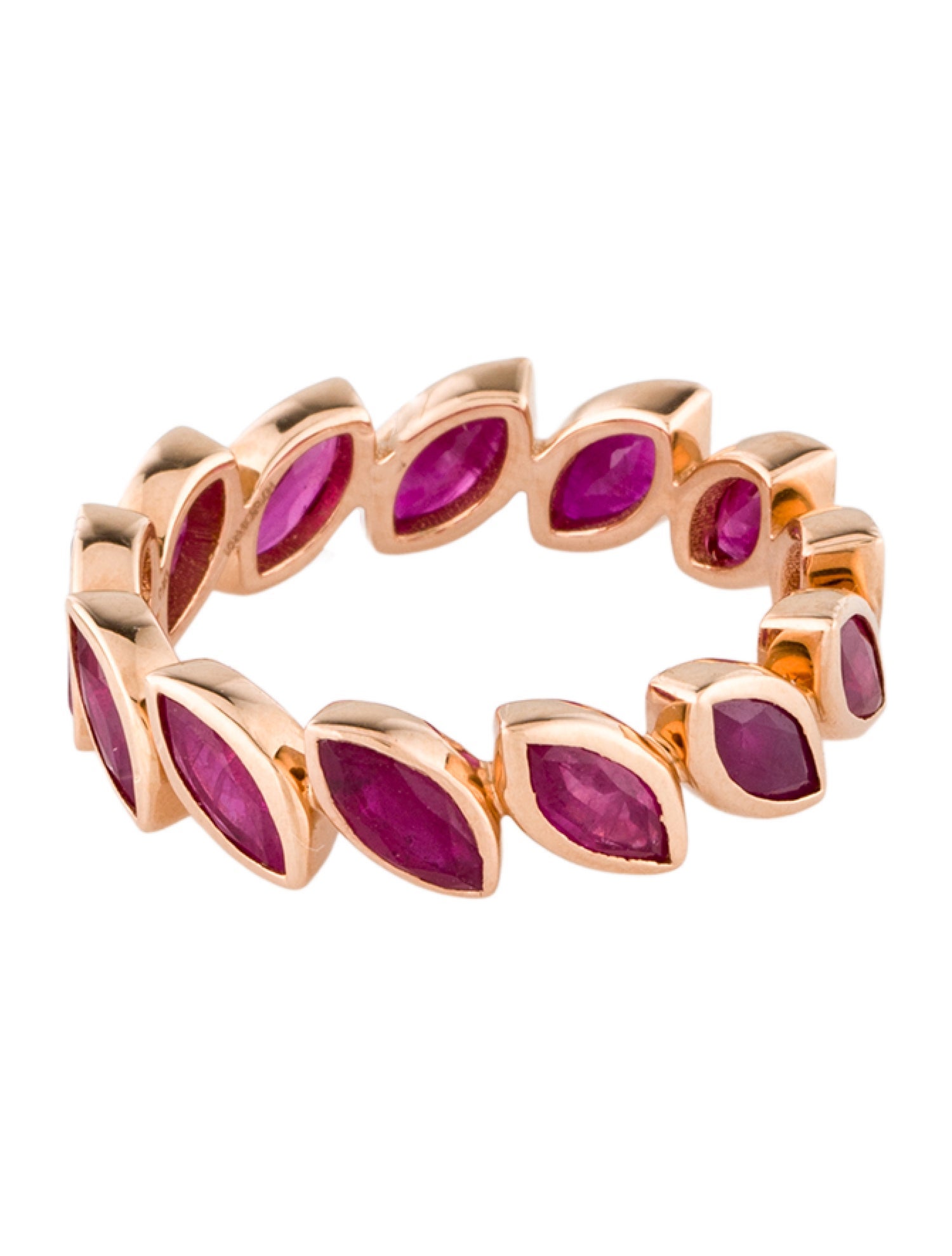 Ring 18K 2.73ctw Ruby Eternity Band