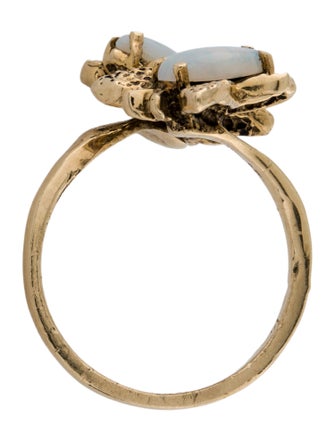 Ring 14K Opal Butterfly Cocktail Ring