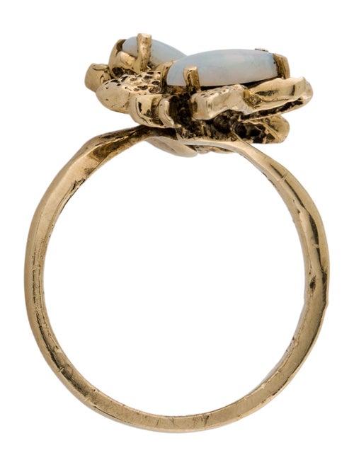 Ring 14K Opal Butterfly Cocktail Ring