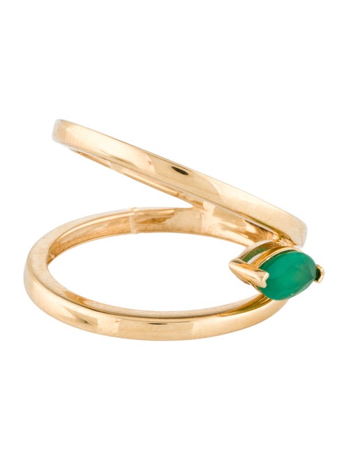 Ring 18K Emerald Cocktail Ring