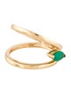 Ring 18K Emerald Cocktail Ring