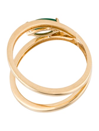 Ring 18K Emerald Cocktail Ring