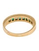Ring 18K Emerald & Diamond Band