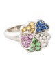 Ring 18K Sapphire, Tsavorite & Diamond Cocktail Ring