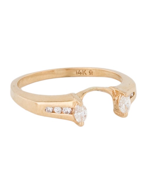 Ring 14K Diamond Contour Cocktail Ring