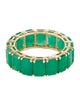Ring 14K 7.84ctw Emerald Eternity Band
