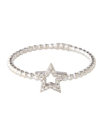 Ring 14K Diamond Star Cocktail Ring