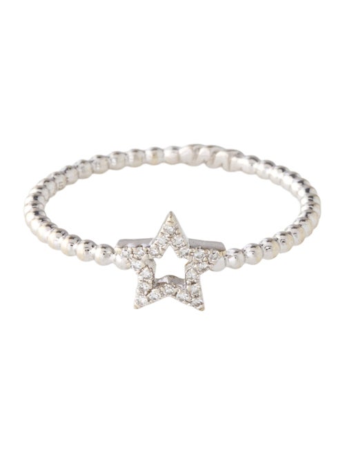 Ring 14K Diamond Star Cocktail Ring