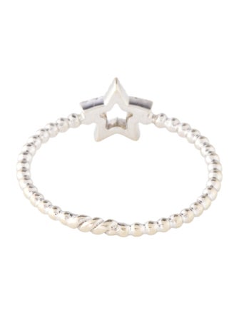 Ring 14K Diamond Star Cocktail Ring