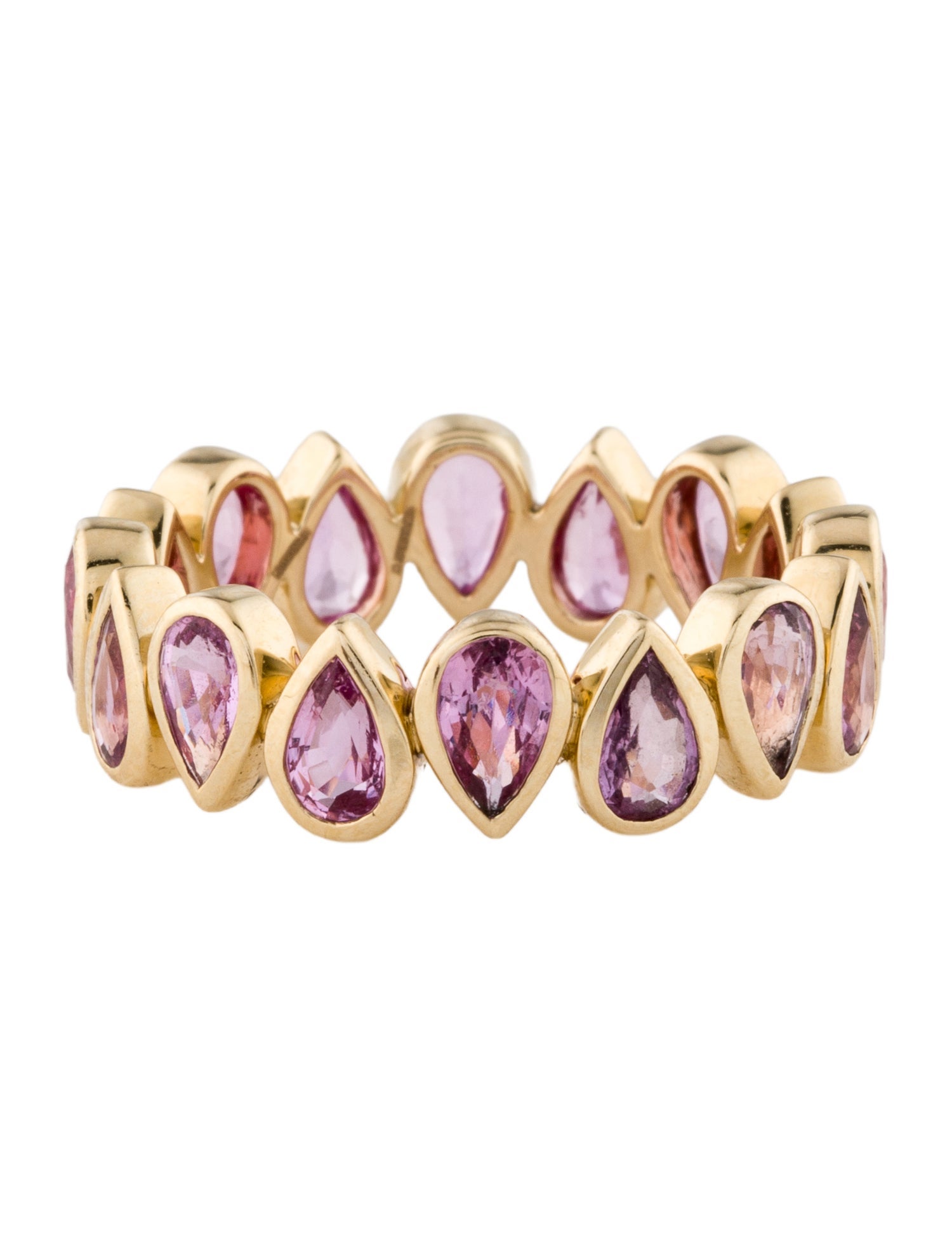 Ring 14K 3.31ctw Sapphire Eternity Bracelet