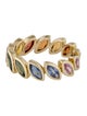 Ring 14K 3.96ctw Sapphire Multi-Color Eternity Band