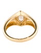 Ring 18K Diamond Signet Ring