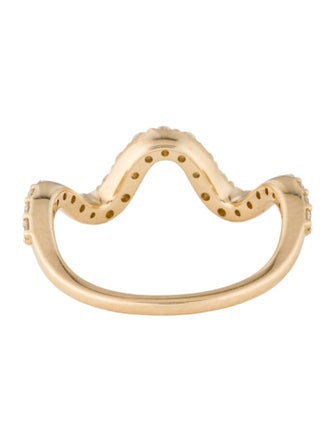 Ring 14K Diamond Wave Band