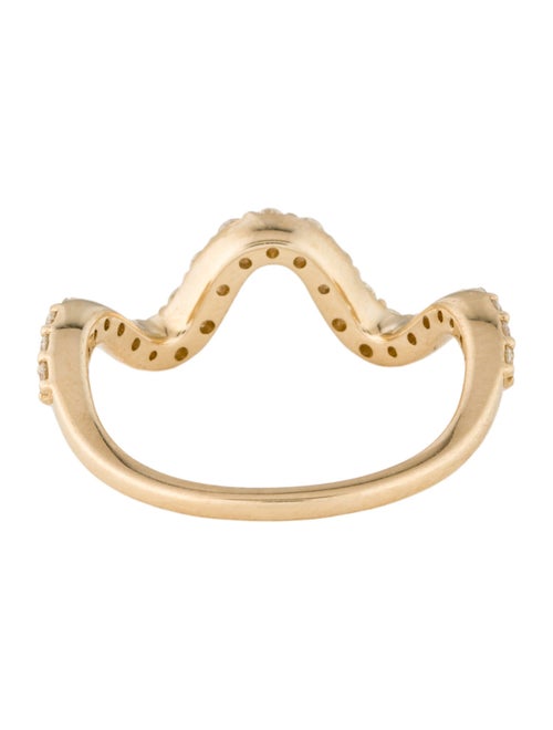 Ring 14K Diamond Wave Band