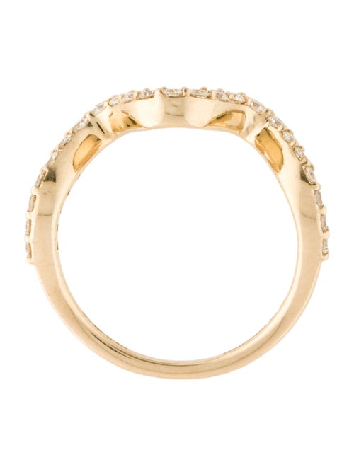 Ring 14K Diamond Wave Band