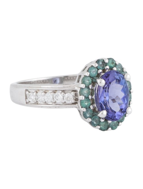 Ring 10K 1.57ct Tanzanite, Alexandrite & Zircon Cocktail Ring