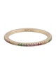 Ring 14K Sapphire, Tsavorite & Ruby Rainbow Eternity Ring