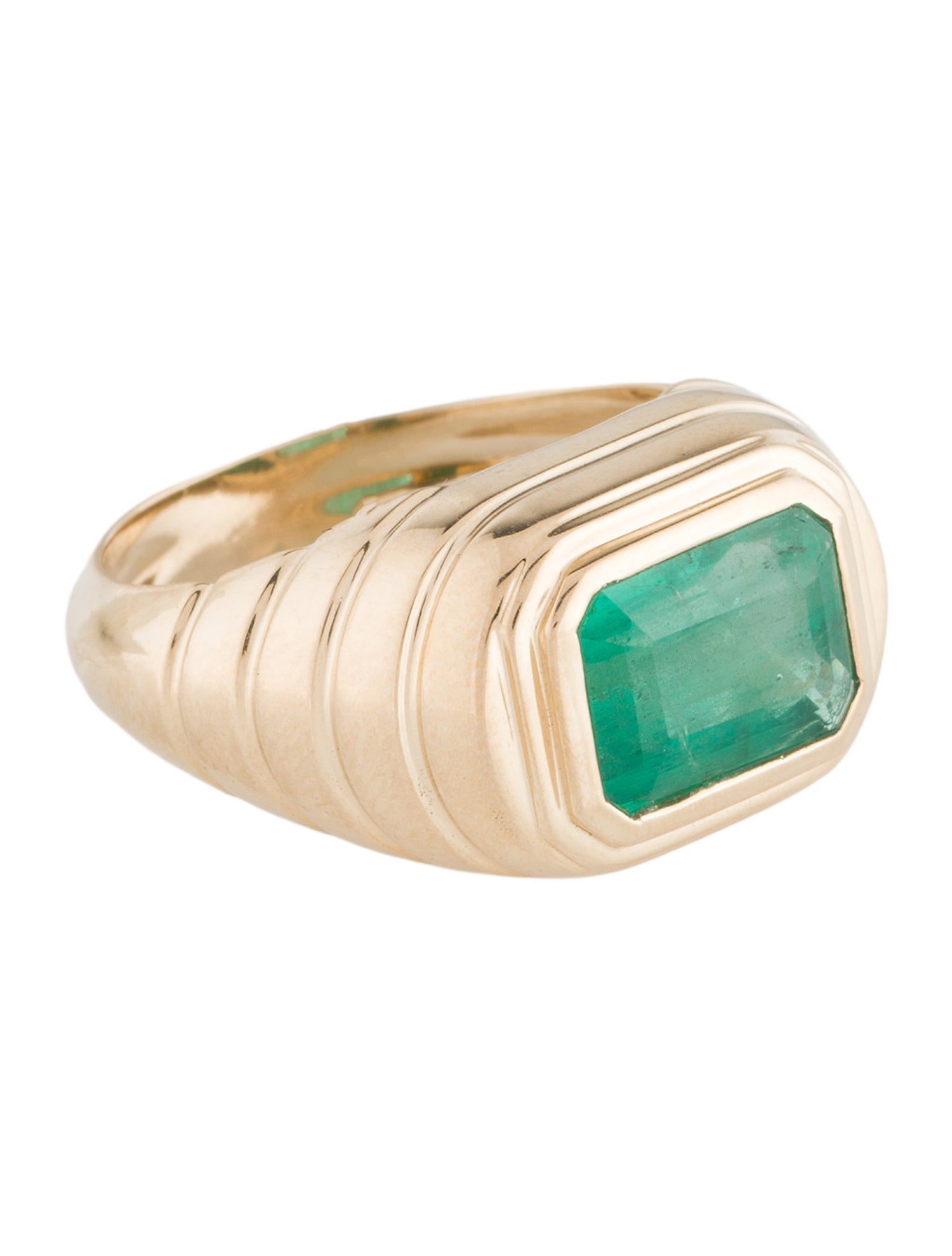 Ring 14K 2.88ctw Emerald Signet